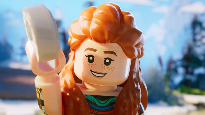 Aloy is given her Focus in Lego Horizon Adventures