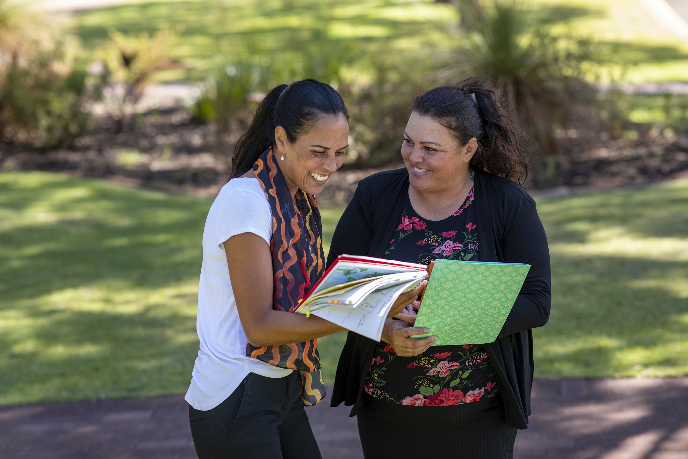 Two teachers collaborating. 