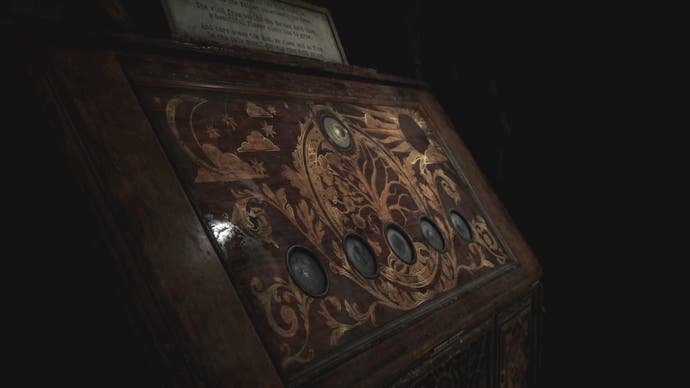 Close up of the Coin Cabinet in Silent Hill 2.