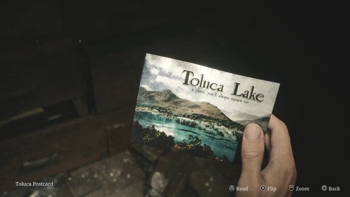 Investigating the Toluca Postcard in Silent Hill 2.