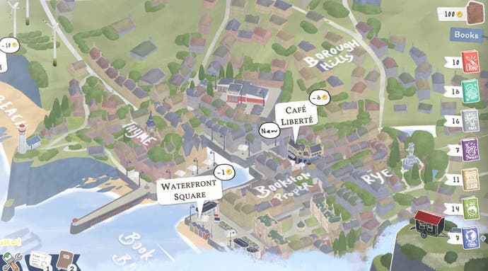 The map of Bookstonbury.