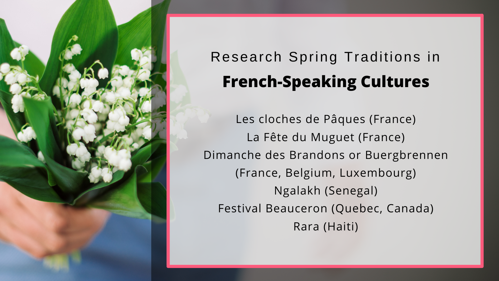 French. spring traditions