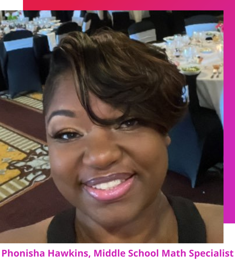 Image of Phonisha Hawkins, a middle school math specialist at Spring ISD in Houston, Texas.